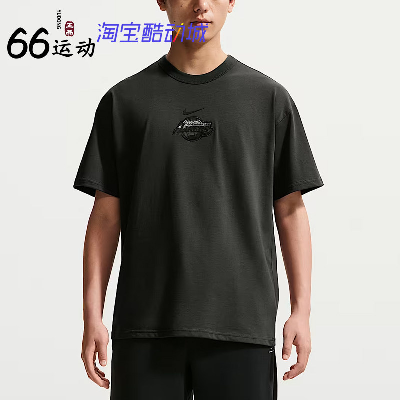 耐克男湖人队短袖圆领T恤
