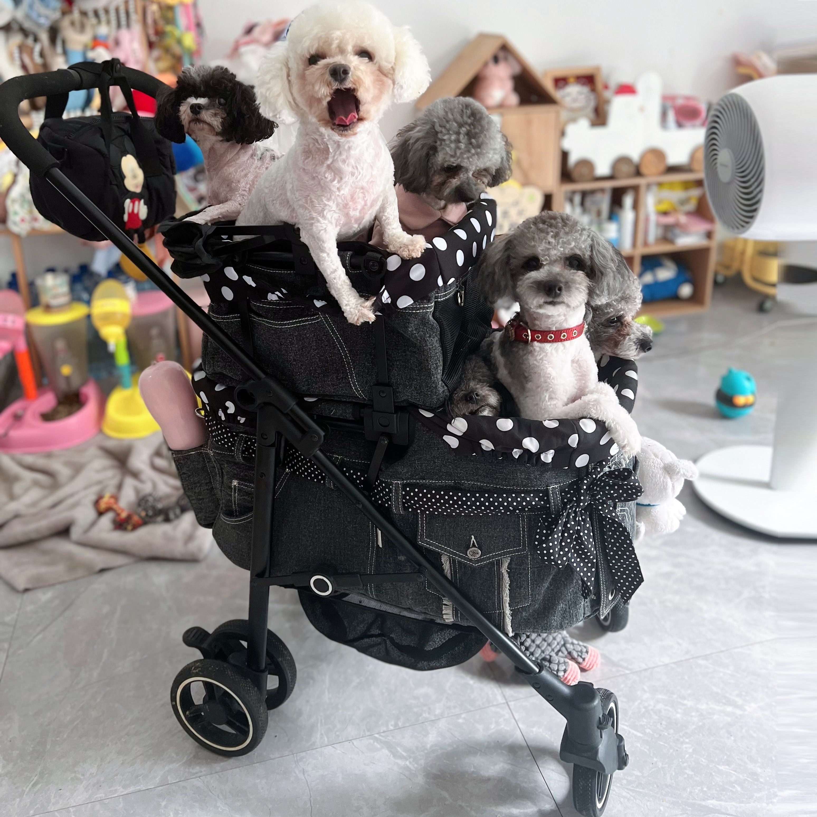 WANRIDE宠物手推车轻便可折叠车包分离辅助中小型犬猫车载提篮车