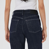 NO93美式 子 丹宁中高腰长裤 501复古原色直筒深蓝牛仔裤 女2025新款