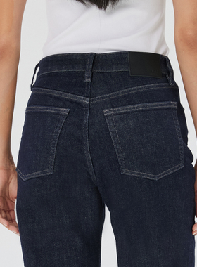 NO93美式501复古原色直筒深蓝牛仔裤女2025新款丹宁中高腰长裤子