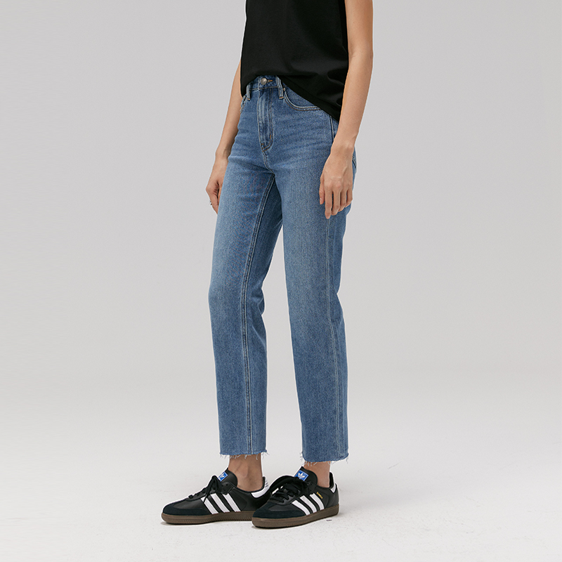 小个子必入显瘦显腿直烟管裤