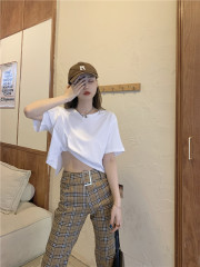 Real shot! Real price! Xinji open back short sleeve top