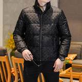 Y9817P3002025高端冬季90%白鸭绒提花立领羽绒服真模335，男装羽绒服，电商A023