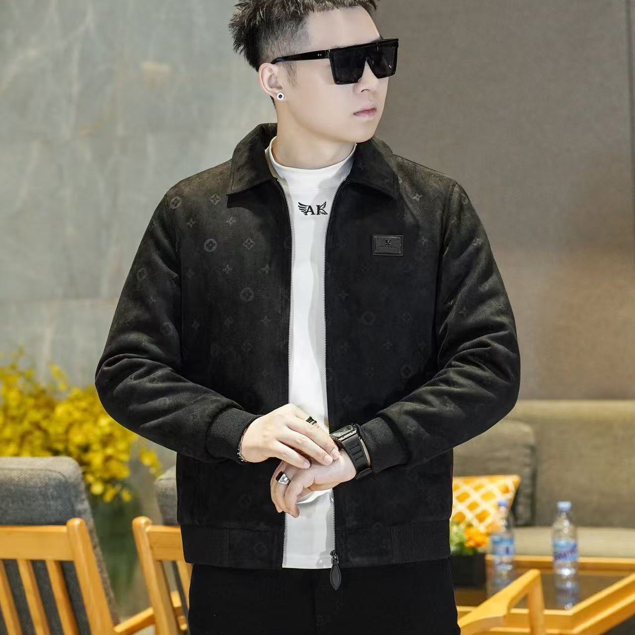 Y88655P3202025高端冬季90%白鸭绒翻领鸡皮绒羽绒服沙发控365，男装羽绒服，电商A023