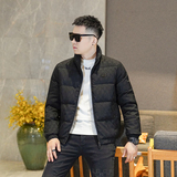 Y9808P3302025高端冬季90%白鸭绒提花立领羽绒服真模375，男装羽绒服，电商A023
