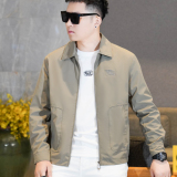 商标已注册2025年新款翻领休闲夹克JK88621P175真模，男装夹克，电商A023