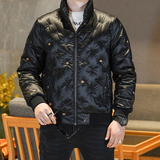 Y9816P3002025高端冬季90%白鸭绒绣花亮面羽绒服镂空345，男装羽绒服，电商A023