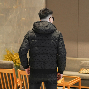 Y9881 P300 2025高端冬季90%白鸭绒连帽植绒羽绒服 真模图片