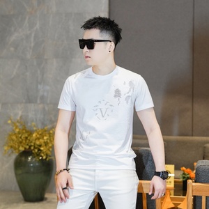 2026年新款短袖T恤 钱塘3019 TX3053 P68 真模 黑色，男装T恤，电商A023