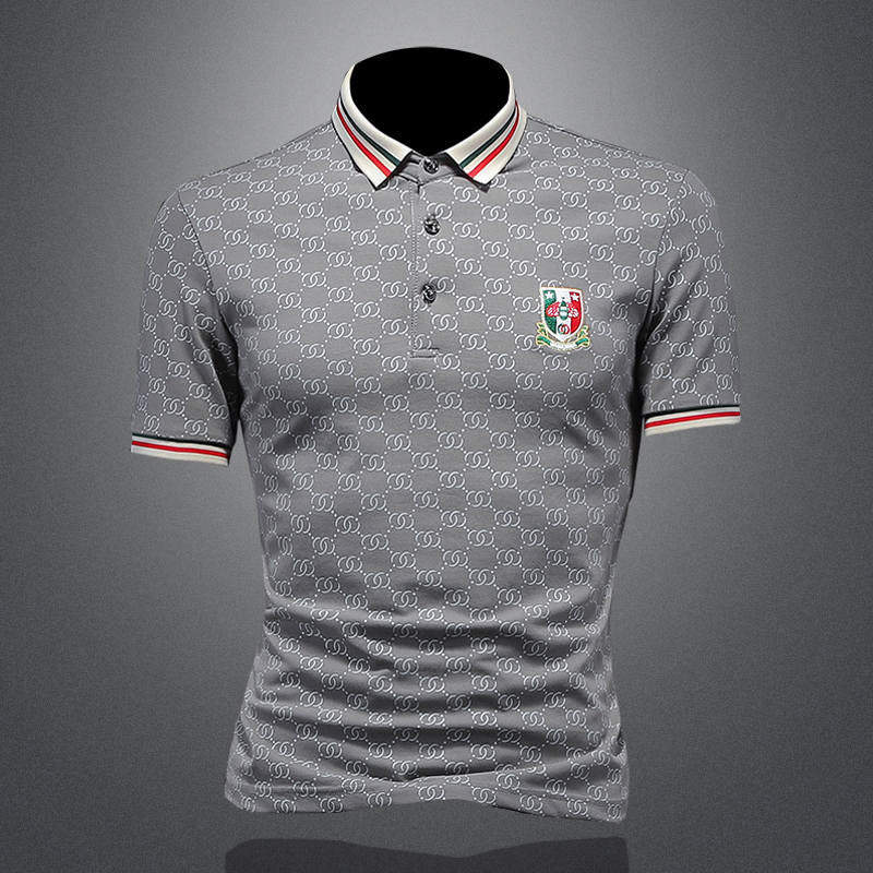 2025年新款短袖POLO衫钱塘301920027P75镂空灰色，商品下架区商品下架区，电商A023