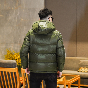 Y9861 P350 2025高端冬季90%白鸭绒亮面连帽羽绒服 真模 385图片