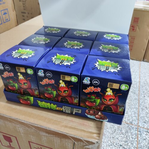 荣达丰植物大战僵尸益智玩具盲盒系列食人花豌豆射手火焰花女王