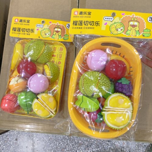 正品麦乐宝蔬菜切切乐水果系列榴莲切切乐儿童宝宝玩具拼盘过家家