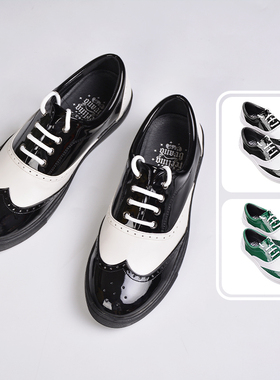 非零旦斯黑暗系popping高中生鞋子男locking潮流漆皮亮面皮鞋男