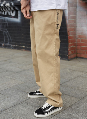 popping裤子男滑板裤hiphop街舞工装裤阿美咔叽宽松bboy嘻哈裤