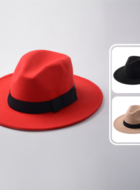 非零旦斯美式复古街舞演出popping毛呢礼帽Locking帽子