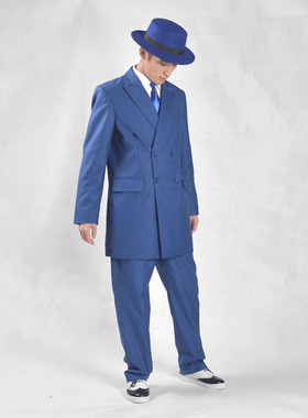 popping西装外套男衣服locking演出服西服街舞表演机械舞服装男