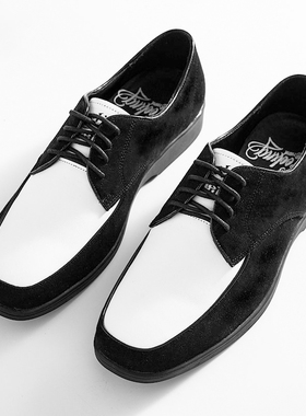 非零旦斯Popping皮鞋手工牛皮男鞋locking街舞古着funky鞋子