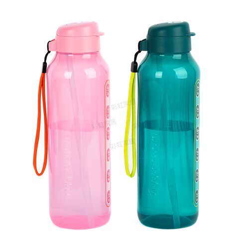 特百惠1.2L动感水力瓶 大容量带吸管男女士户外运动水杯