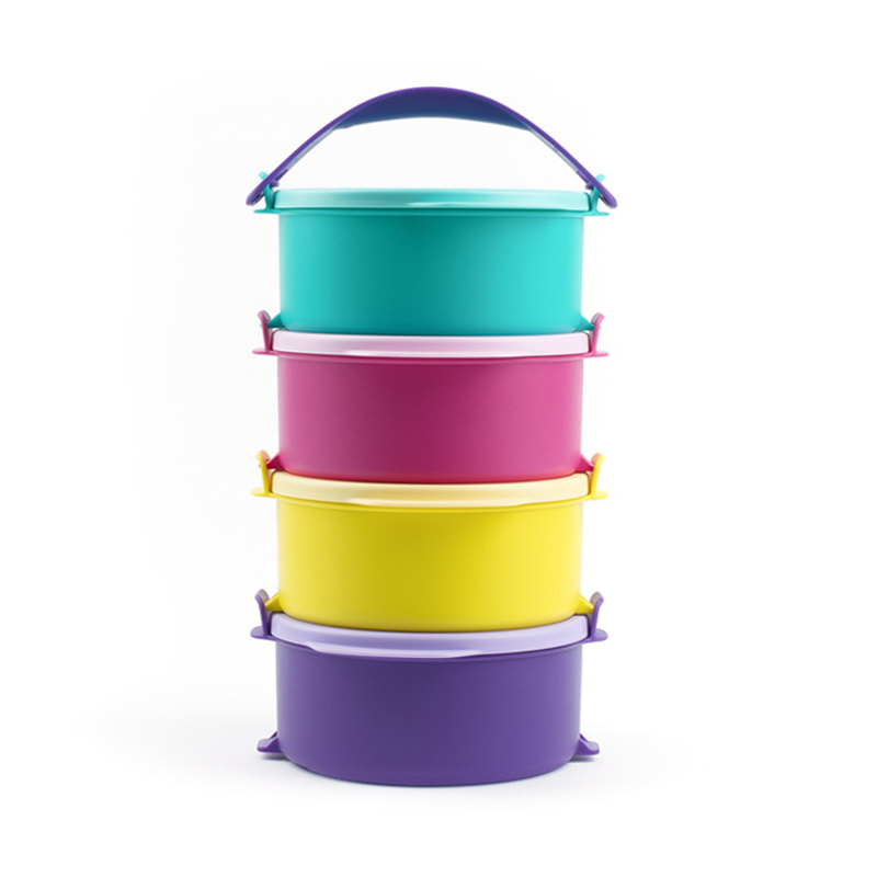 特百惠550ml可丽圆碗带提手便携