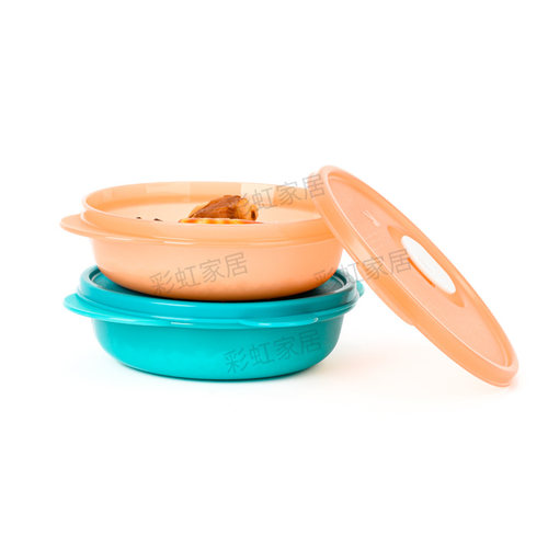 特百惠390ml微波水晶饭盒