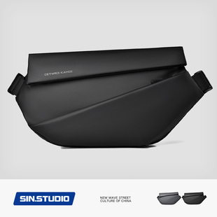 机能高级感快拆磁吸扣运动斜挎包休闲胸包男大容量上班通勤骑行包