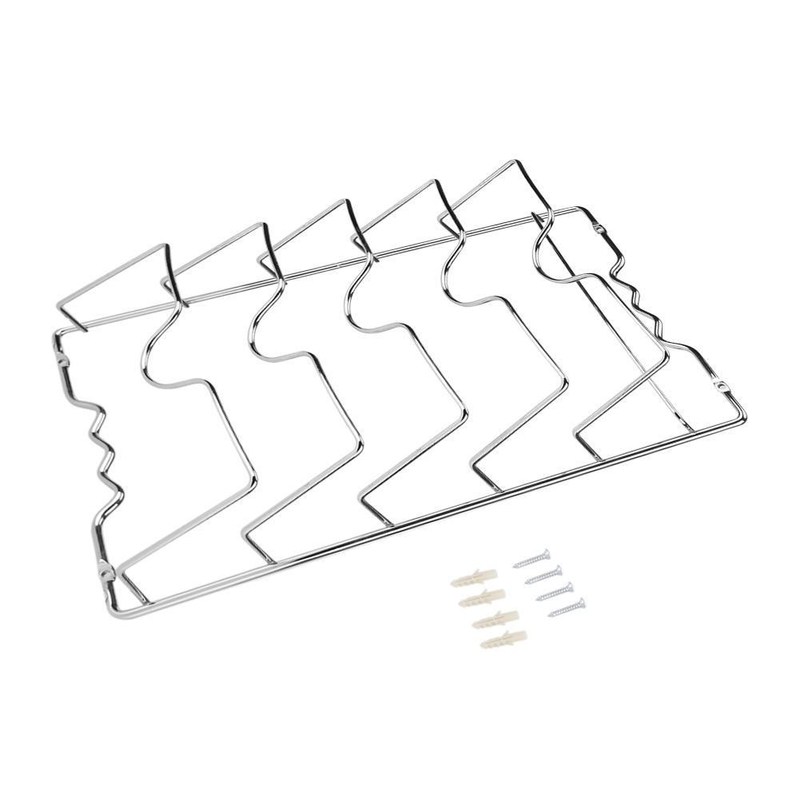 Wall/Door Mounted Kitchen Cabinet Storage Rack Holder 5 lids