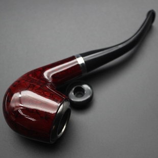 SWSMOK Portable Resin Pipe Bent Smoking Pipe Tobacco Pipe F