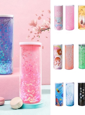 Boy Girls Teenage Pencil Case Stand Up Tranparent  Statione