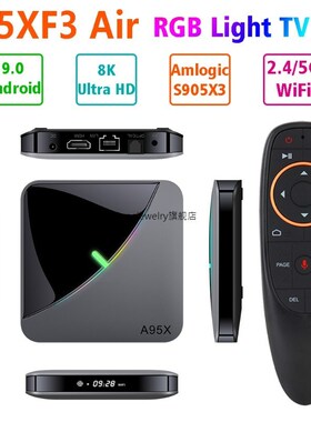 2020 A95X F3 Air Android 9.0 8K RGB Light V Box Amlogic S905