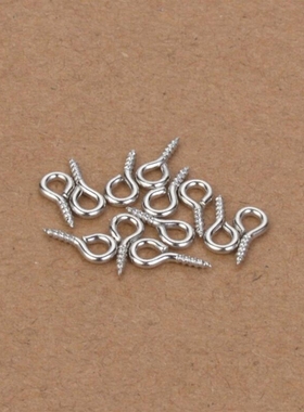 200pcs Mini Eye Pins Eyepins Hooks Eyelets Screw Silver Gold