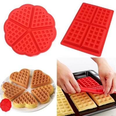 Waffle Maker Oven Waffles Mold Tray Silicone Mould Pan Cooki