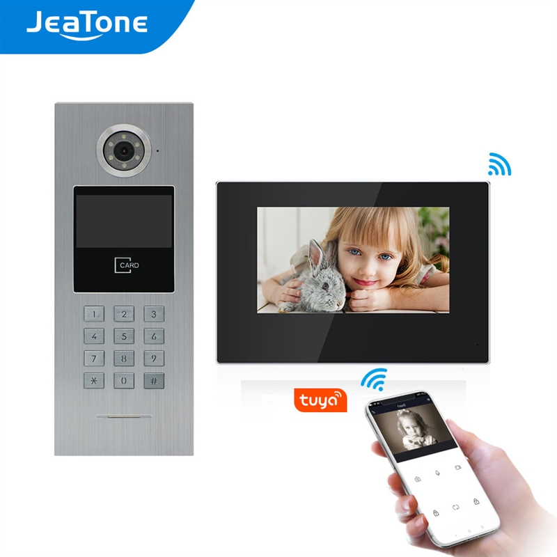 JeaTone 7Inch WiFi IP Touch Screen Video Intercom For Large