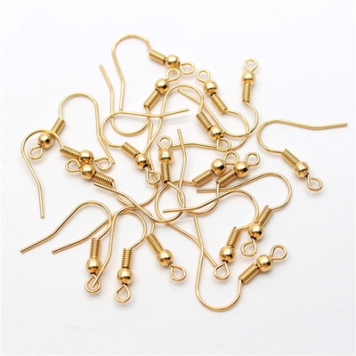 50pcs 316 Stainless Steel Hypoallergenic Earring Hooks Fish
