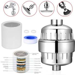 Shower Head Filter Hard Water Softener Cartridge Kit 15 Stag