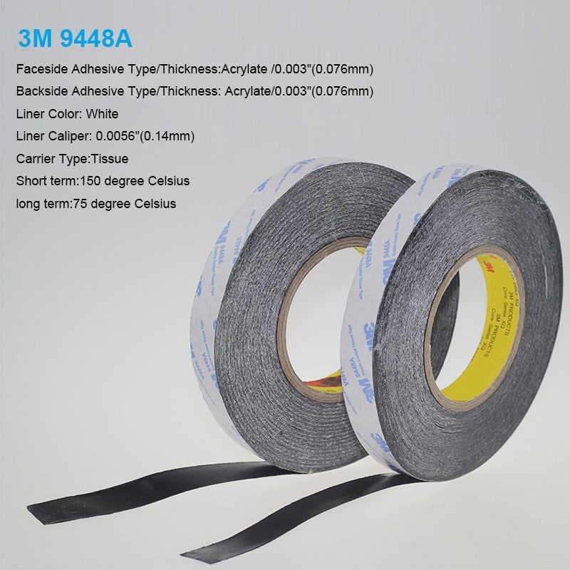 1 Meter 20mm Width 3M9448A Double Coated Tissue Tape Thermal