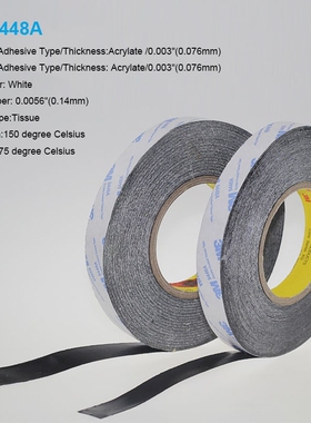 1 Meter 20mm Width 3M9448A Double Coated Tissue Tape Thermal