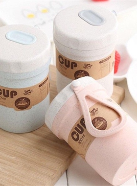 300ml Portable Wheat Straw Lunch Box Breakfast Porridge