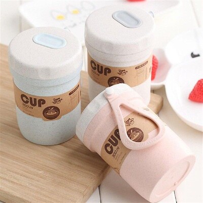 300ml Portable Wheat Straw Lunch Box Breakfast Porridge