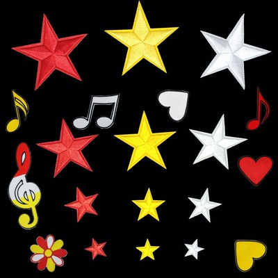 Netherland Carnival Yellow red white Star Patch for Clothin
