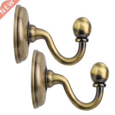 1 pair Retro Glass Curtain Holdback Wall Tie Back Hook Hange