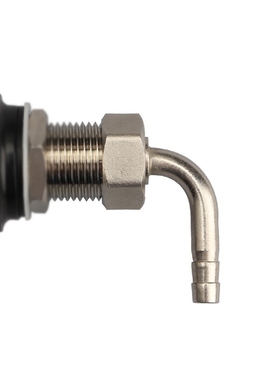 Draft Beer Faucet Connectors- 90° Tailpiece Elbow + Hex Nut