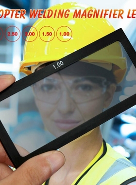 Arc Welding Magnifier Lens Welder Screen Helmet Glass Diopt