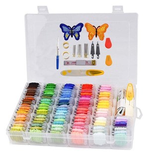 100Pcs Embroidery Threads Floss Kit Friendship Bracelets Cr