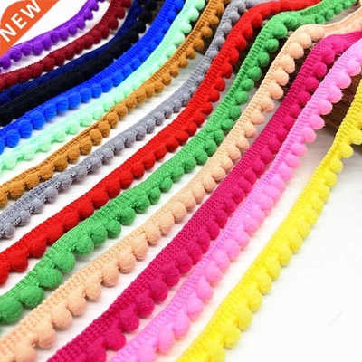 2 yards Pom Pom Trim Ball 11 mm Pompom Fringe Ribbon Sewing