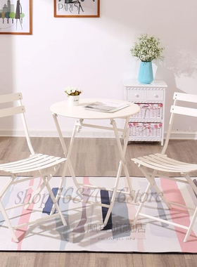 Balcony three-piece outdoor table and chairs cafe plastic wo