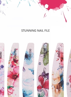 25Pcs/Lot Hight Quality  80/100/150/180/240/320 Nail File C