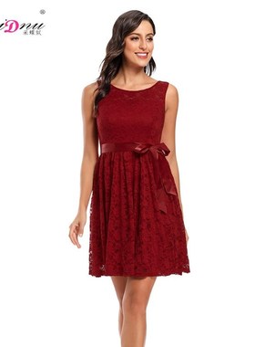 Ladies fashion of tall waist bud silk dress evening dress