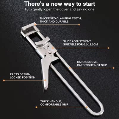 Kitchenware Stainless Steel Adjustable Can Opener Multifunct