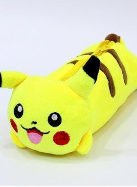 *Cartoon Plush Pikachu pencil case Cute Bts Pokemon pencil b